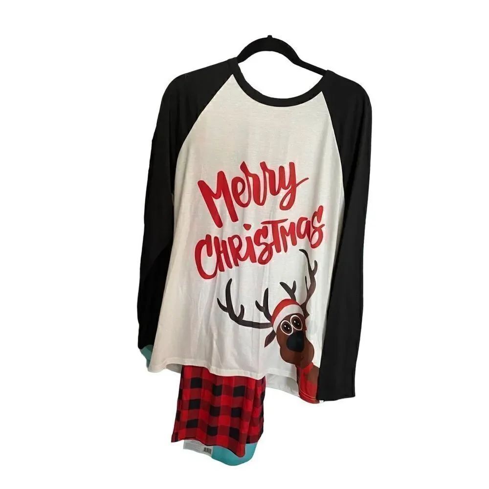 Patpat women’s holiday Christmas, buffalo check, pajama set size large